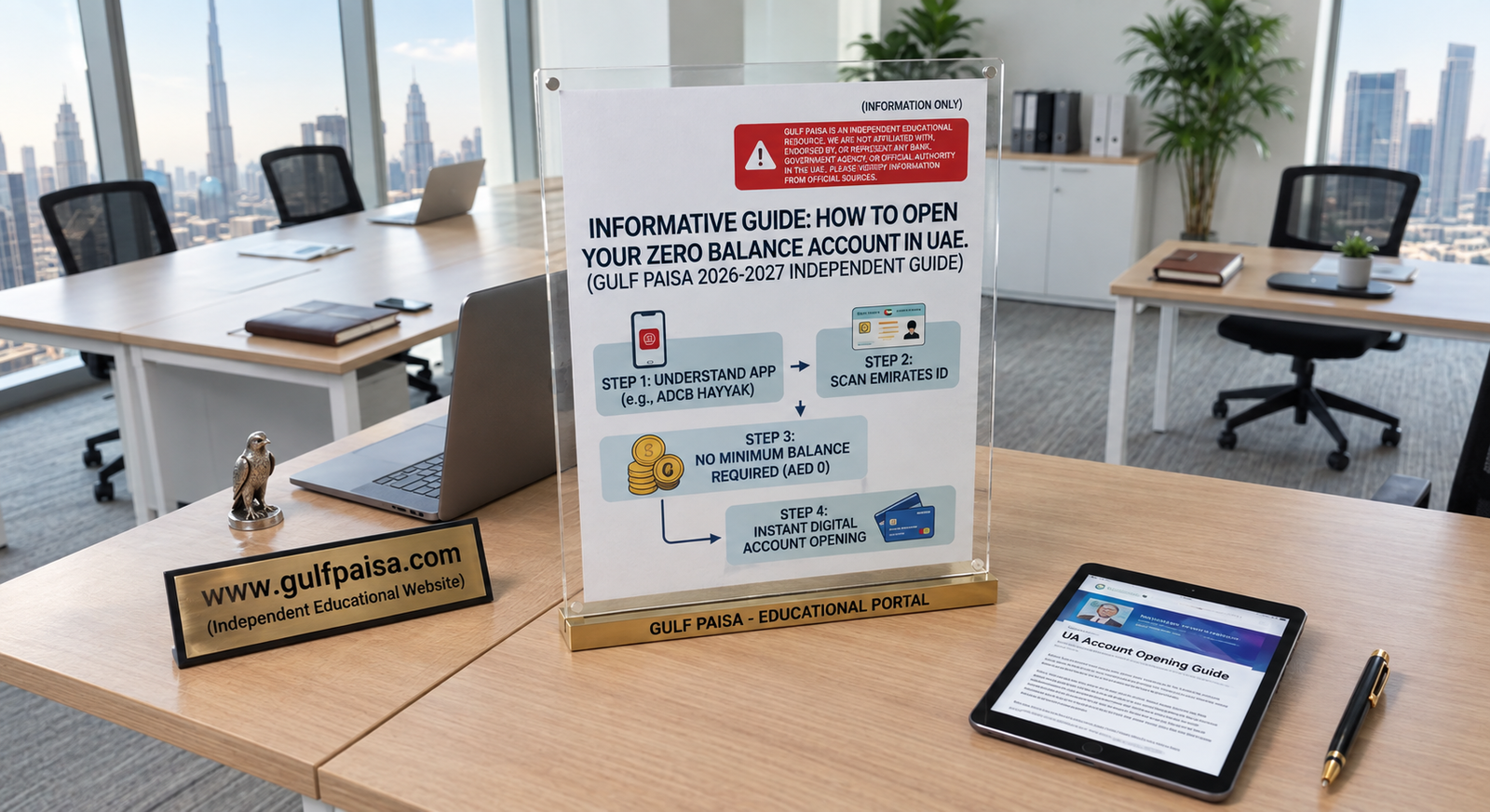UAE Zero Balance Account Guide 2026 by Gulf Paisa